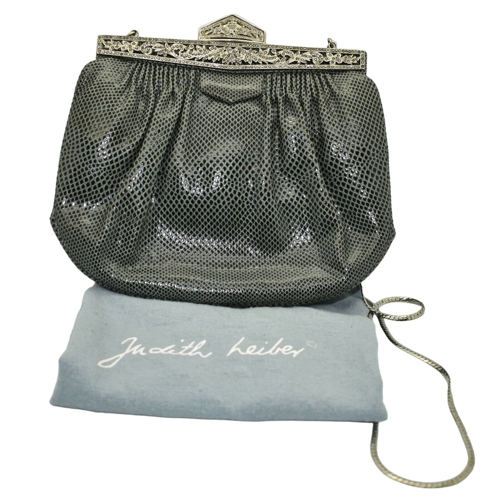 JUDITH LEIBER SWAROVSKI CRYSTAL Snake Skin BAG CLUTCH